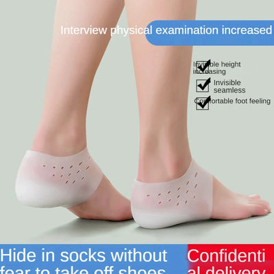 1 Pair Silicone Invisible Height Increasing Insoles