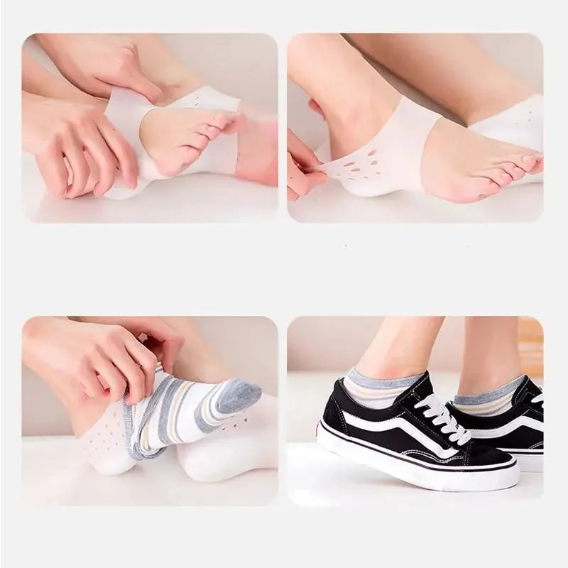 1 Pair Silicone Invisible Height Increasing Insoles