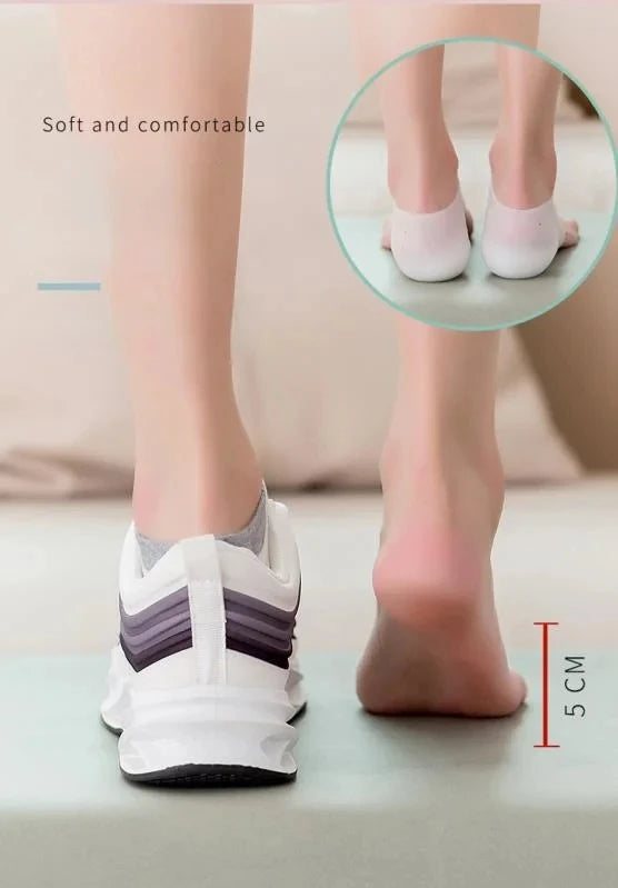 1 Pair Silicone Invisible Height Increasing Insoles