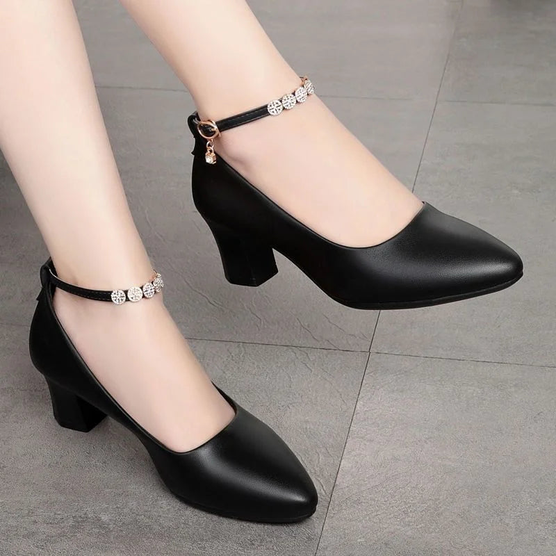 Women Classic Black Soft Patent Leather