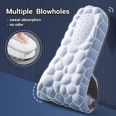 4D Massage Shoes Insoles Super Soft Latex Sports Insole