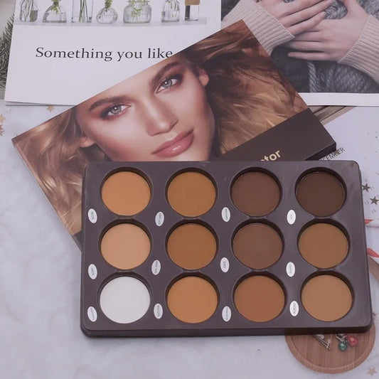 Cappuvini 12-Color Matte Trimming Makeup Palette