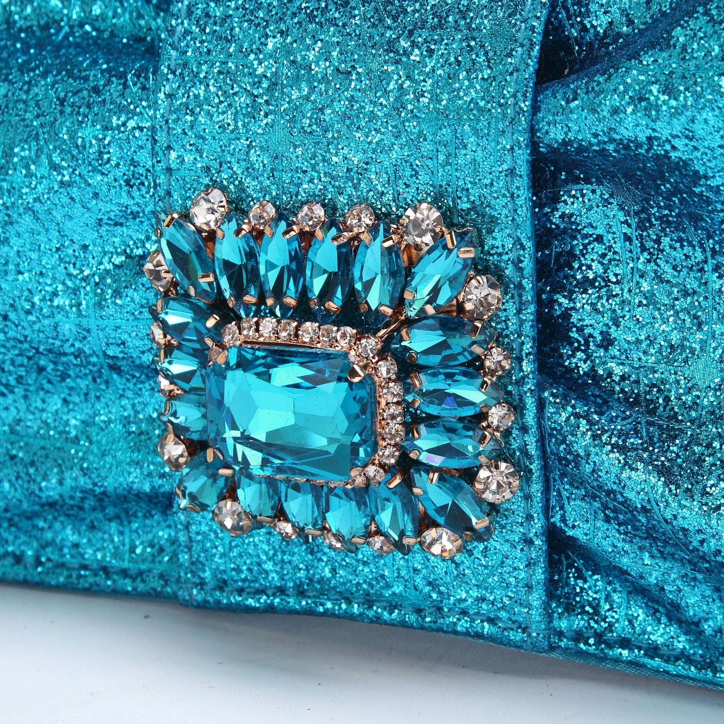 T.Blue Pointed Toe Women Sandals Shoes Matching Bag Set For Ladies Wedding Party Pump