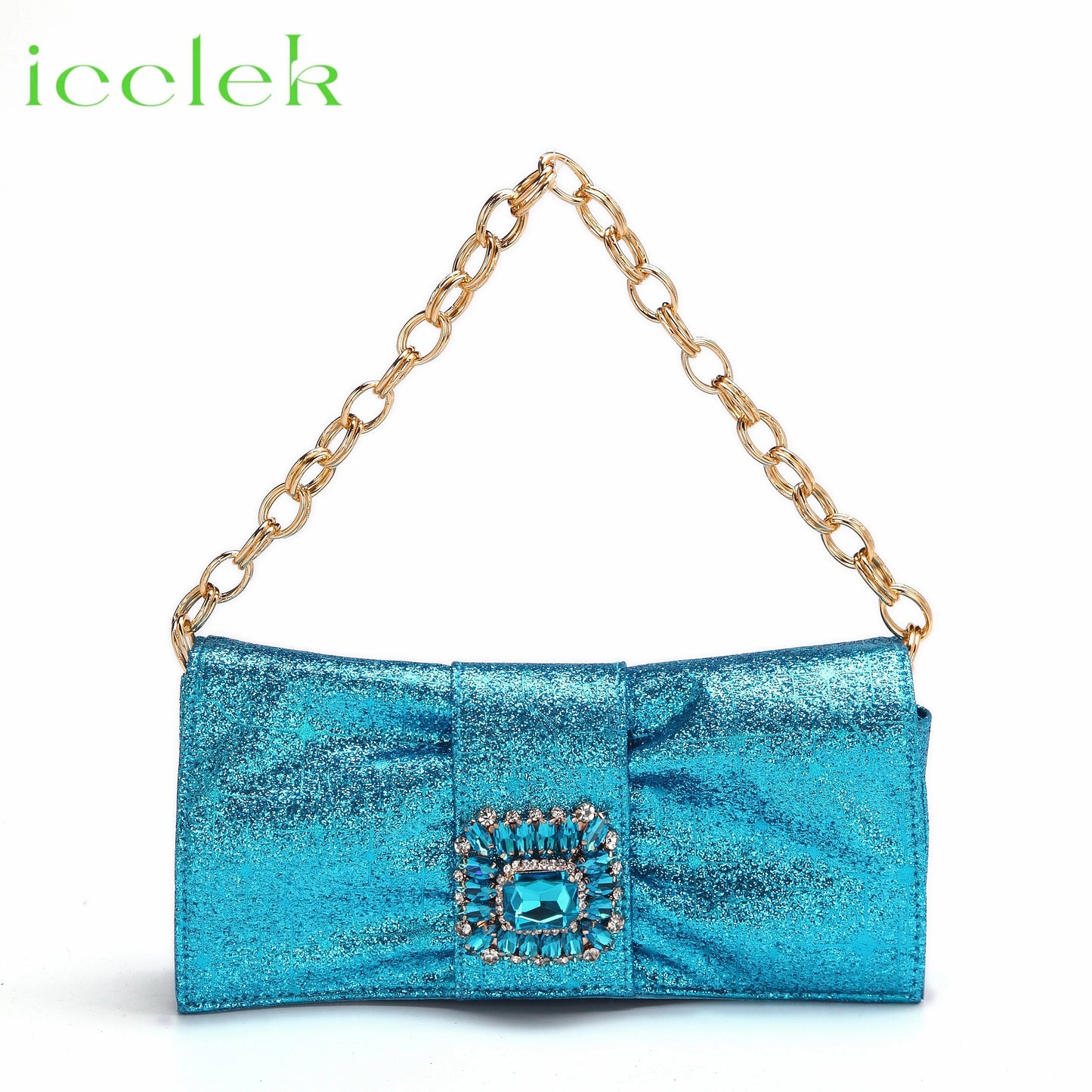 T.Blue Pointed Toe Women Sandals Shoes Matching Bag Set For Ladies Wedding Party Pump