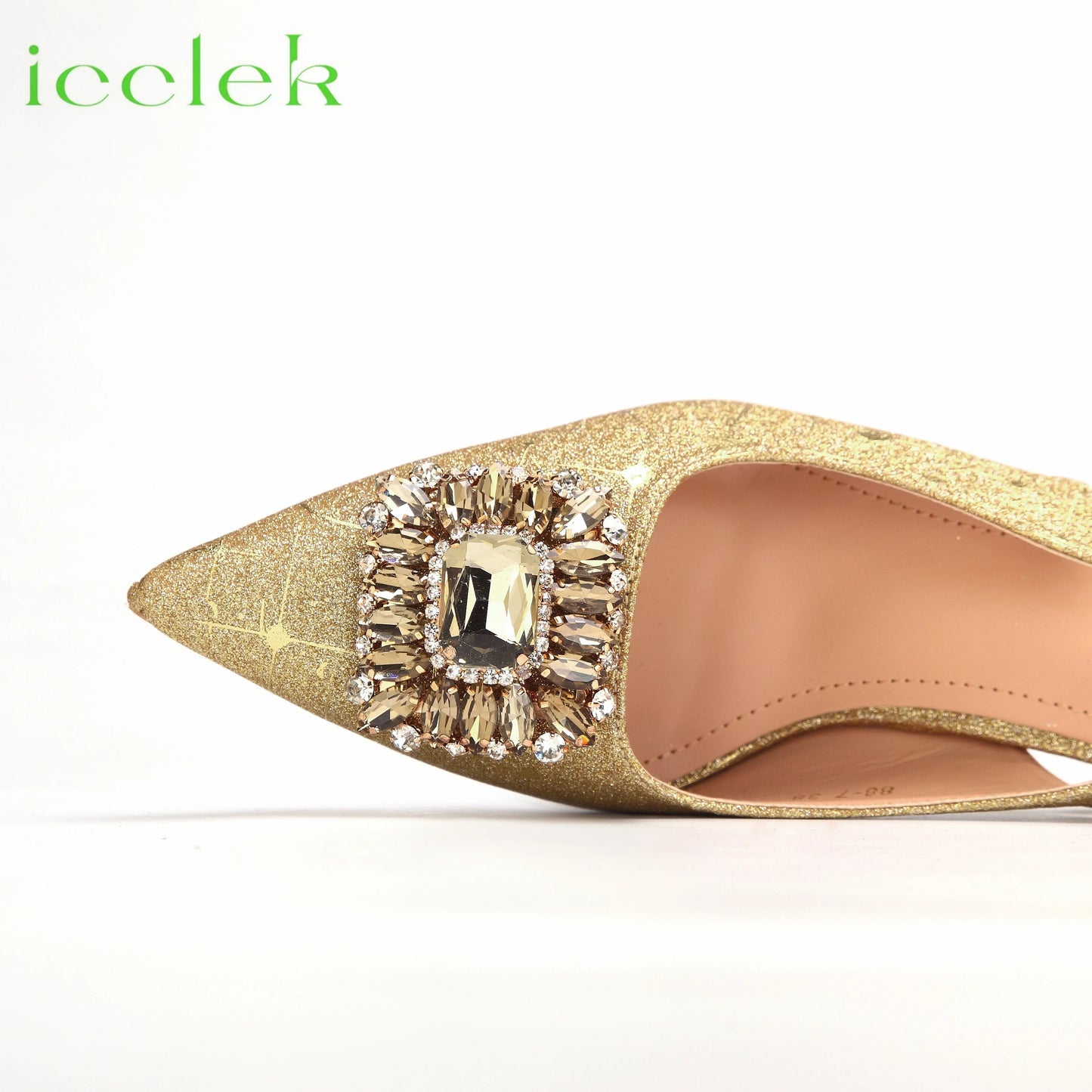 T.Blue Pointed Toe Women Sandals Shoes Matching Bag Set For Ladies Wedding Party Pump