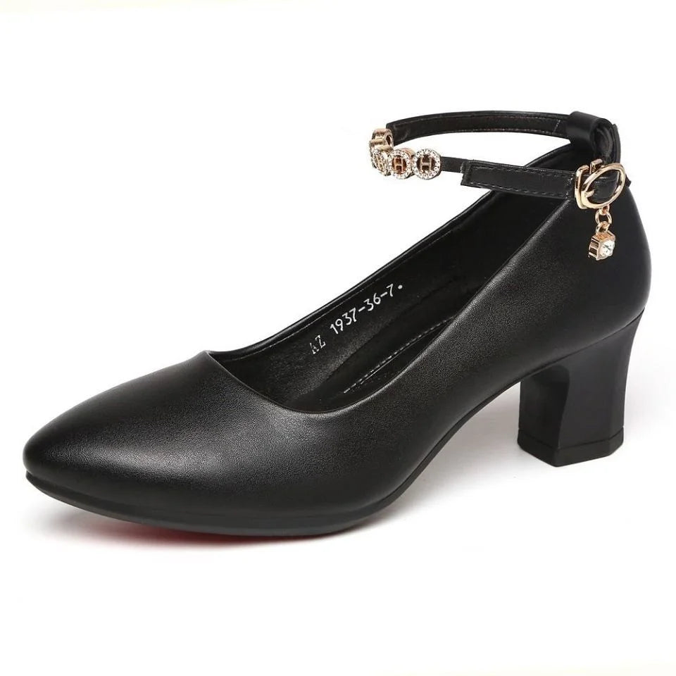 Women Classic Black Soft Patent Leather