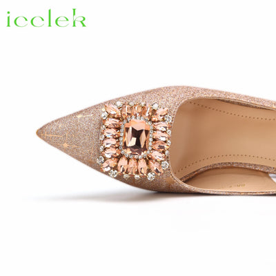 T.Blue Pointed Toe Women Sandals Shoes Matching Bag Set For Ladies Wedding Party Pump