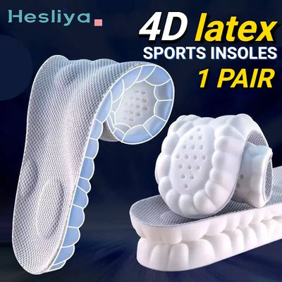 4D Massage Shoes Insoles Super Soft Latex Sports Insole