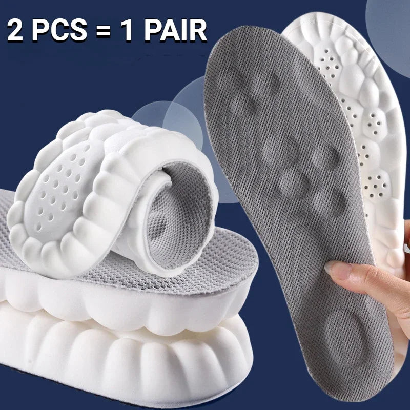 4D Massage Shoes Insoles Super Soft Latex Sports Insole