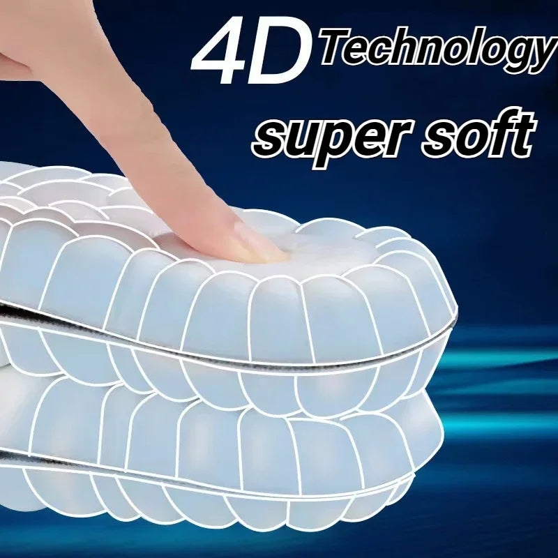 4D Massage Shoes Insoles Super Soft Latex Sports Insole