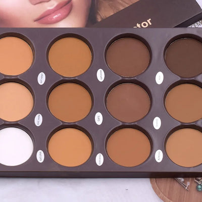 Cappuvini 12-Color Matte Trimming Makeup Palette