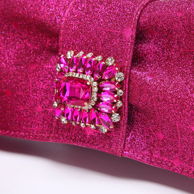 T.Blue Pointed Toe Women Sandals Shoes Matching Bag Set For Ladies Wedding Party Pump