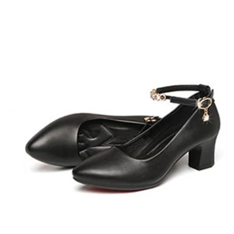 Women Classic Black Soft Patent Leather